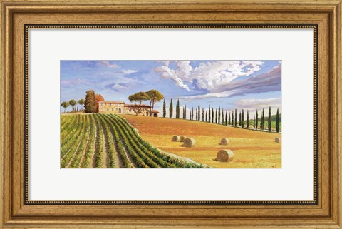 Framed Colline Toscane Print