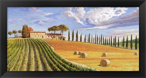 Framed Colline Toscane Print