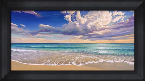Framed Onda d&#39;Oceano Print
