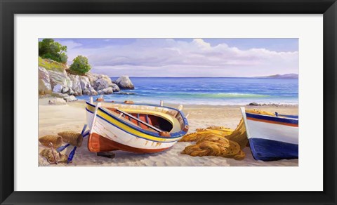 Framed Pomeriggio Mediterraneo I Print