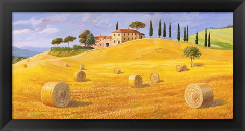 Framed Colline in Toscana Print