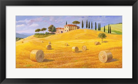 Framed Colline in Toscana Print