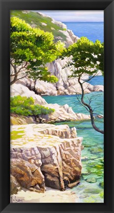 Framed Lavandou I Print