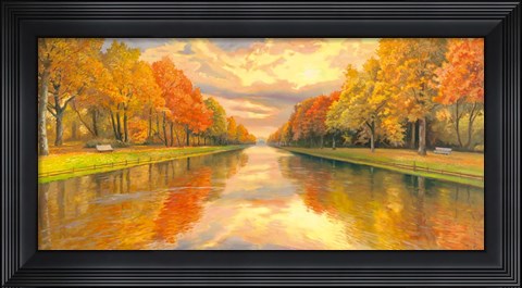 Framed Boulevard sull Acqua Print