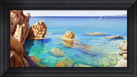 Framed Cala del Vento Print