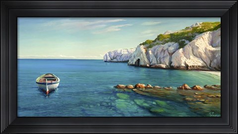Framed Caletta Mediterranea Print