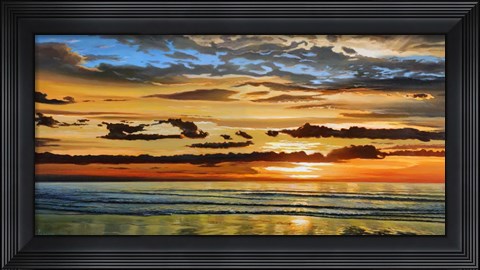 Framed Alba sul Mare Print