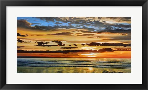 Framed Alba sul Mare Print