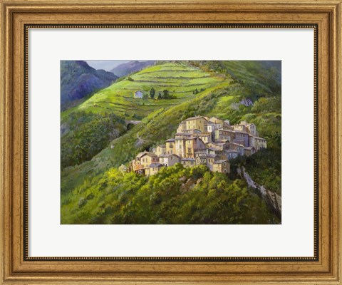 Framed Villaggio sui Monti Print