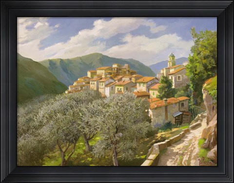Framed Borgo Degli Ulivi Print