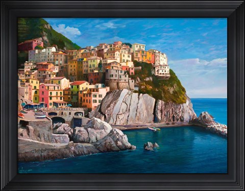 Framed Manarola (Le Cinque Terre) Print