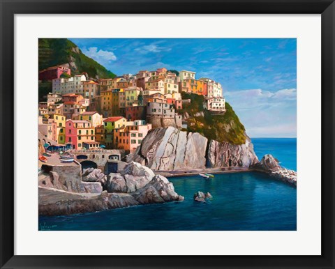 Framed Manarola (Le Cinque Terre) Print