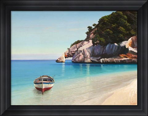 Framed Baia Mediterranea Print
