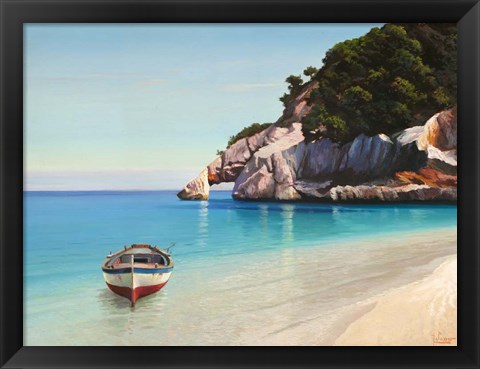Framed Baia Mediterranea Print