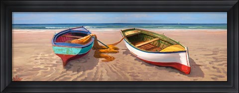Framed Barche sulla Battigia II Print