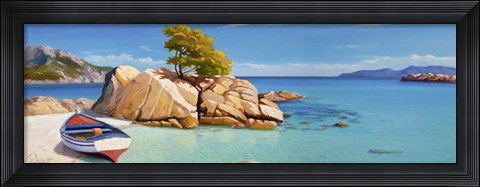 Framed Cala Smeraldo Print