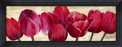 Framed Red Tulips Print