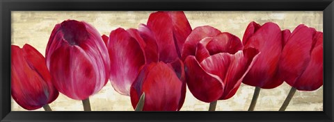 Framed Red Tulips Print