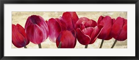 Framed Red Tulips Print