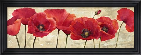 Framed Red Poppies Print