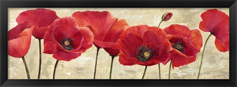 Framed Red Poppies Print