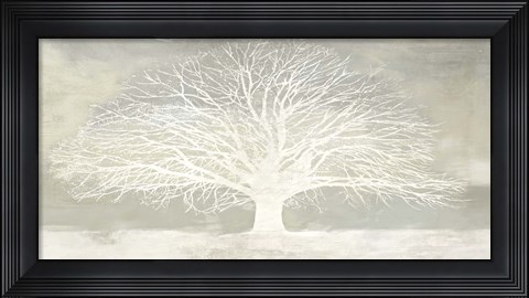 Framed White Tree Print