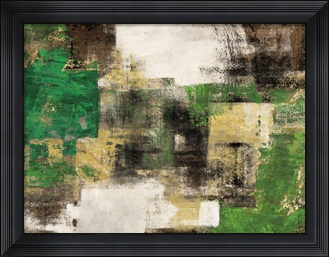 Framed Dream in Green Print