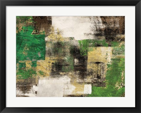 Framed Dream in Green Print