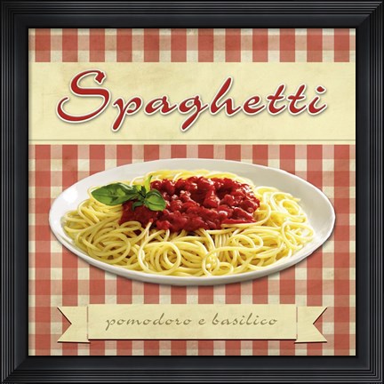 Framed Spaghetti Print