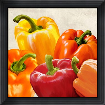 Framed Peppers Print