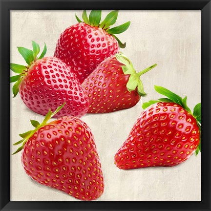 Framed Strawberries Print