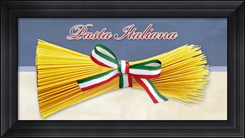 Framed Pasta Italiana Print