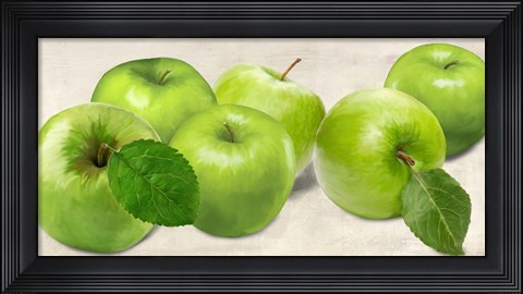 Framed Green Apples Print