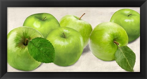 Framed Green Apples Print