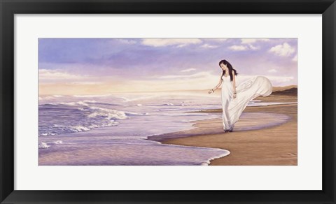 Framed Ocean Waves Print