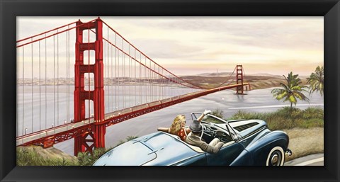 Framed Golden Gate View Print