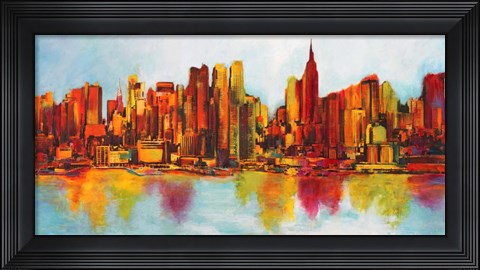 Framed New York Abskyline Print