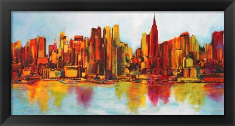 Framed New York Abskyline Print