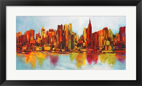 Framed New York Abskyline Print