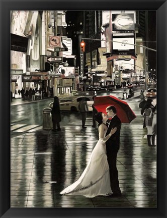 Framed Romance in New York (Detail) Print