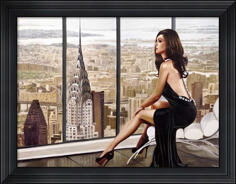 Framed Looking at the Sky Print