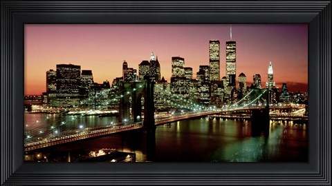Framed Brooklyn Bridge, NYC Print