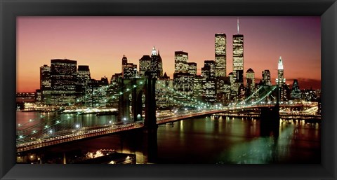 Framed Brooklyn Bridge, NYC Print