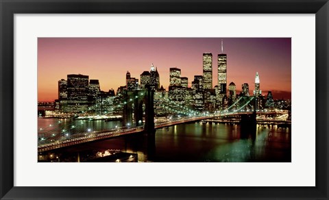 Framed Brooklyn Bridge, NYC Print