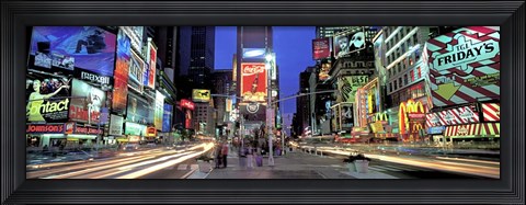 Framed Times Square facing North, NYC Print