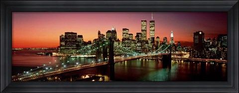 Framed Brooklyn Bridge, NYC Pano Print
