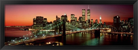 Framed Brooklyn Bridge, NYC Pano Print