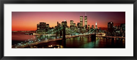 Framed Brooklyn Bridge, NYC Pano Print