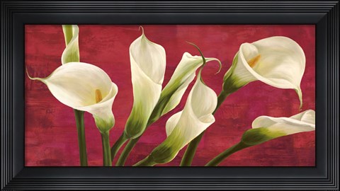 Framed Calle in Rosso Print