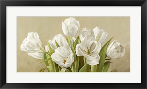 Framed Tulipani Bianchi Print